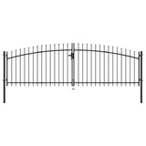 Double Door Fence Gate Woerden with Spear Top 400x199.5 cm 145740