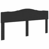 Bed Frame with Headboard Black 180 x 200 cm Solid Pine Wood 3412863