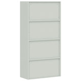 ZNTS File Cabinet Light Grey 90x40x220 cm Steel 3188320