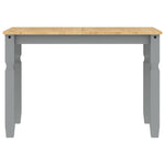 ZNTS Dining Table Corona Grey 112x60x75 cm Solid Wood Pine 4005715