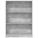 Bookcase Concrete Grey 80x24x109 cm Engineered Wood 857838
