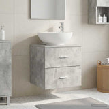 Wall-Mounted Sink Vanity Concrete Grey 49.5 x 44.5 x 66.5 cm 890305