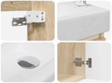 Bathroom Vanity Unit with Tap Sonoma Oak 45.5 x 22.5 x 84 cm 889453