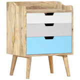 ZNTS Bedside Cabinet 47x35x63 cm Solid Mango Wood 286480