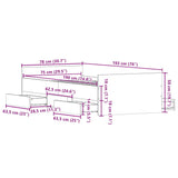 Bed Frame without Mattress Brown Oak 75x190 cm Small Single 3203823