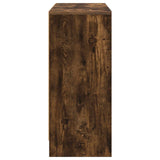 Sideboard with Drawer Smoked Oak 88.5 x 27.5 x 63.5 cm 8000512
