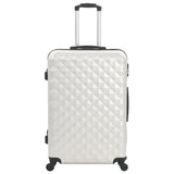 Hardcase Trolley Set 3 pcs Bright Silver ABS 91887