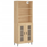 Highboard Sonoma Oak 69.5x34x180 cm Engineered Wood 3189336