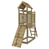Playhouse with Climbing Wall Impregnated Wood Pine 3155869