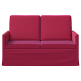 2 Seater Sofa Wine Red 130 x 81 x 82 cm Velvet 42041059