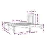 ZNTS Pull-out Day Bed without Mattress 2x cm 3124757