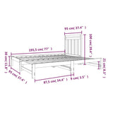 Pull-out Day Bed without Mattress White 2x cm 3124758