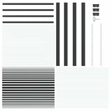 Glass Door Striped Black 93 x 3.5 x 201.5 cm Aluminium 42012455