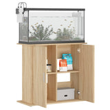 Aquarium Stand Sonoma Oak 81x36x73 cm Engineered Wood 833602