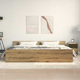 Bed Frame Artisan oak 200 x 200 cm Engineered wood 3329304