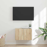 TV Wall Cabinet Sonoma Oak 59.5 x 31 x 40 cm Engineered Wood 892333
