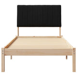 Bed Frame with Headboard Brown 90 x 190 cm Solid Pine Wood 878926