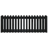 Garden Raised Bed with Fence Design Black 200x50x70 cm Solid Wood Pine 832514