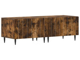 5 Piece LED TV Cabinet Smoked Oak Engineered Wood 3416522