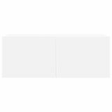 6 Piece TV Cabinet Set White Engineered Wood 3078699