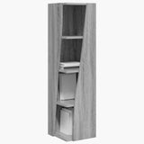 Corner Cabinet Grey Sonoma 27.5x27x102cm Engineered Wood 889851