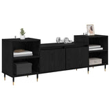 TV Cabinet Black Oak 160 x 35 x 55 cm Engineered Wood 882725
