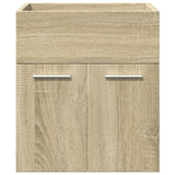 3 Piece Bathroom Furniture Set Sonoma Oak Engineered Wood 3324995
