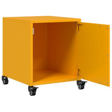 Bedside Cabinet Mustard Yellow 36x39x43.5 cm Steel 846620
