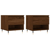 Coffee Tables 2 pcs Brown Oak 50x46x50 cm Engineered Wood 830907