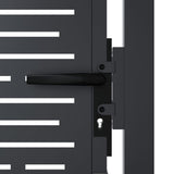 Garden Gate Anthracite 105x80 cm Steel Square Design 153190