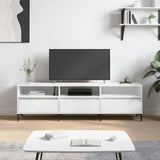 TV Cabinet White 150x30x44.5 cm Engineered Wood 831284