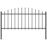 ZNTS Garden Fence with Spear Top Steel 144940