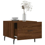 Coffee Table Brown Oak 50x50x40 cm Engineered Wood 829442