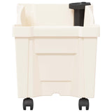 Calypso Planter with Wheels White 79 x 35 x 33 cm PP 42041719