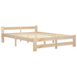 Bed Frame without Mattress Solid Pine Wood 160x200 cm 321995