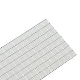 Mirror Mosaic Tile Geometric 12 pcs Silver 100 x 4 cm Glass 42017630