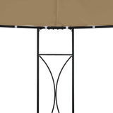 315227 Gazebo 300x290 cm Taupe Round
