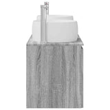 Bathroom Cabinet Set 3 pcs Grey Sonoma 49.5 x 44.5 x 66 cm 3405723