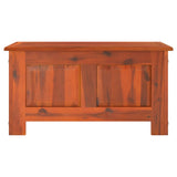 Storage Chest with Lid Brown Solid Wood Acacia 364914