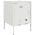 ZNTS Bedside Cabinets 2 pcs White 36x39x50.5 cm Steel 842921