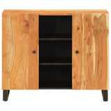 Sideboard with 2 Doors 90x33x75 cm Solid Wood Acacia 352926
