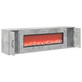 Electric Fireplace Concrete 155 x 30 x 44 cm Engineered wood 8021018