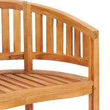 Garden Chair Set of 2 Natural Teak Teak Wood Standard 48019