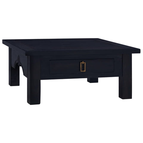 ZNTS Coffee Table Light Black Coffee 68x68x30 cm Solid Mahogany Wood 288826
