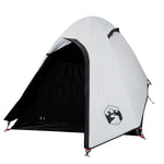 ZNTS Camping Tent Dome 2-Person White Blackout Fabric Waterproof 94330