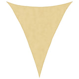 Sun Shade Sail Sand 5x6x6 m 100% Polyester Oxford 4000942
