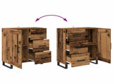 Sideboard Old Wood 69.5 x 34 x 90 cm Engineered Wood and Iron 881645
