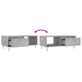 Coffee Table Concrete Grey 90x50x36.5 cm Engineered Wood 830568