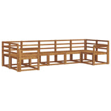 Outdoor Sofa Set 7 pcs Natural Solid Acacia Wood 3366907