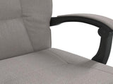 Reclining Office Chair Taupe Fabric 349749